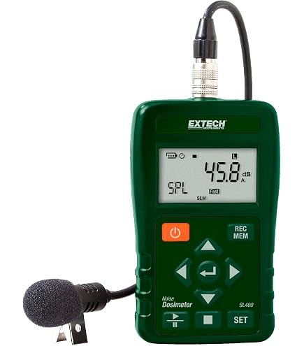 Amazon.com: Extech SL400 Personal Noise Dosimeter with USB